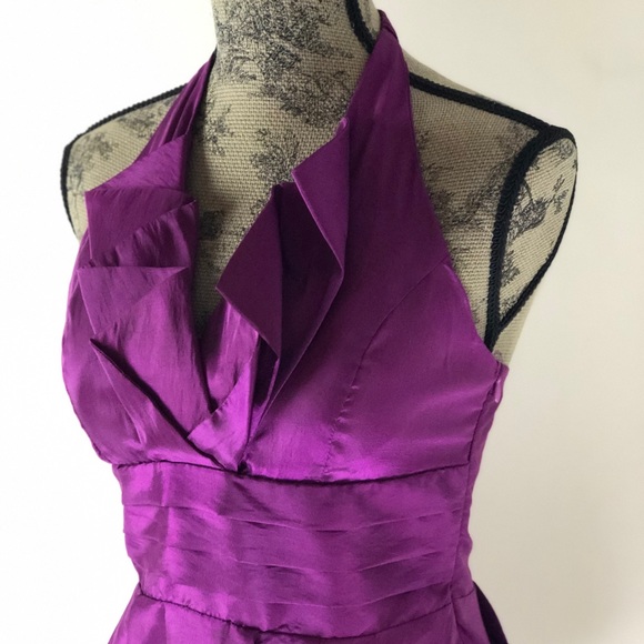 Purple Halter Dress - Picture 3 of 8
